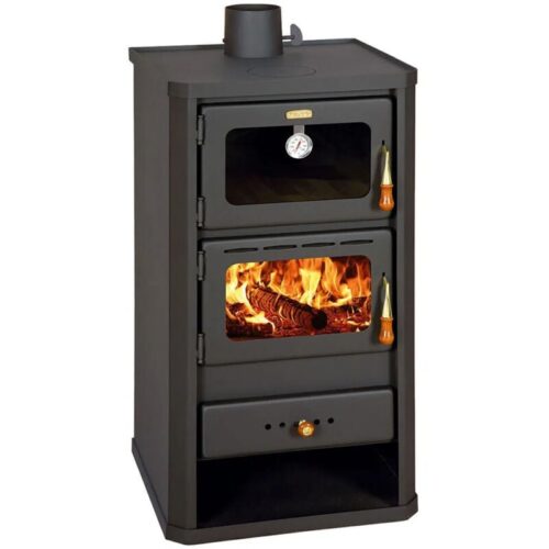 Poêle à bois avec four. Puissance de chauffage de 12 kW. Modèle « Prity FM »