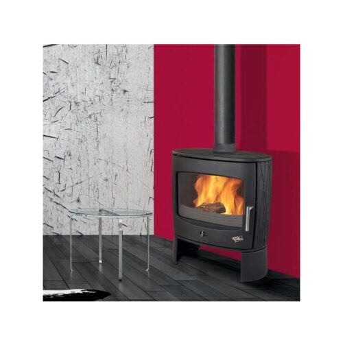 Poêle à Bois Fonte-ECLIPSE-8 kW-Peint anthracite GODIN – 388118