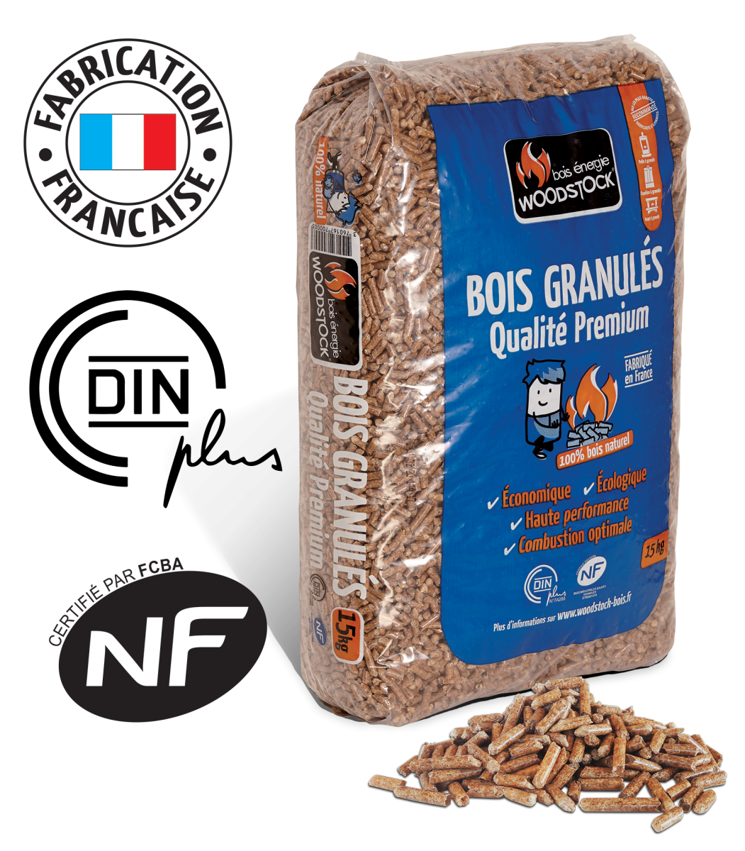 pellets Woodstock en sac de 15kg