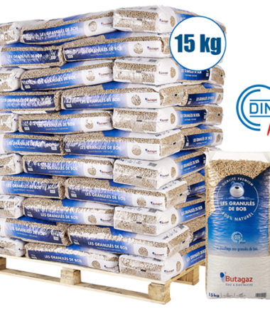 Palette de granulés de bois pellets 66 sacs de 15kg
