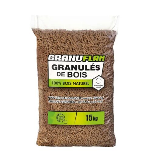 pellet granule poêle 15kg granuflam