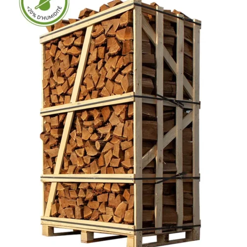 Palette Bois de chauffage chêne 1,8m³ (séché au four)