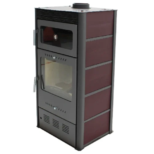 Poêle à bois avec four MODERNA Horno Luxe 7.78 kW Rouge
