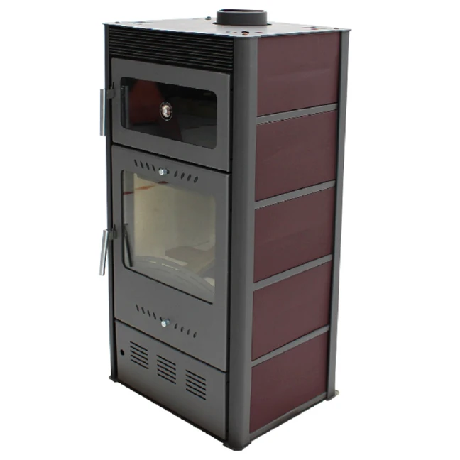 Poêle à bois avec four MODERNA Horno Luxe 7.78 kW Rouge